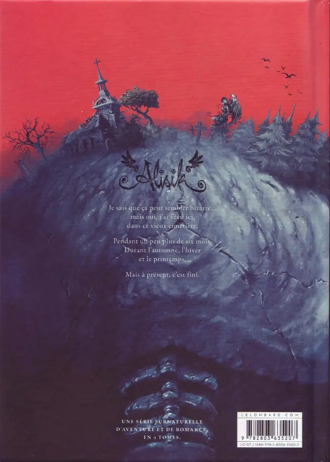Verso de l'album Alisik 4 La mort