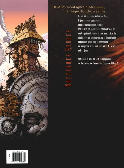 Verso de l'album Nocturnes rouges Tome 7 Un soupçon d'humanité