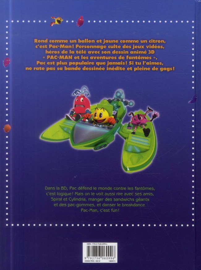 Verso de l'album Pac-Man et les aventures de fantômes Tome 1 Buffet à volonté
