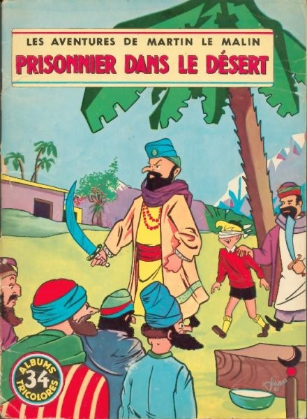 Couverture de l'album Martin le Malin Album Tricolore Tome 34 Prisonnier dans le désert