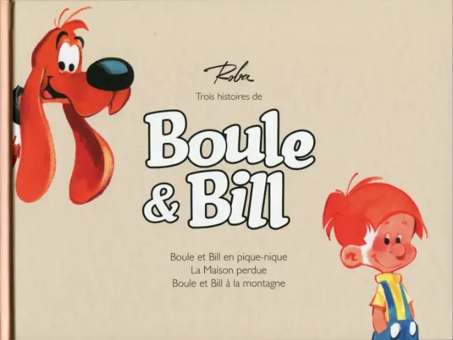 Couverture de l'album Boule et Bill Trois histoires de Boule & Bill