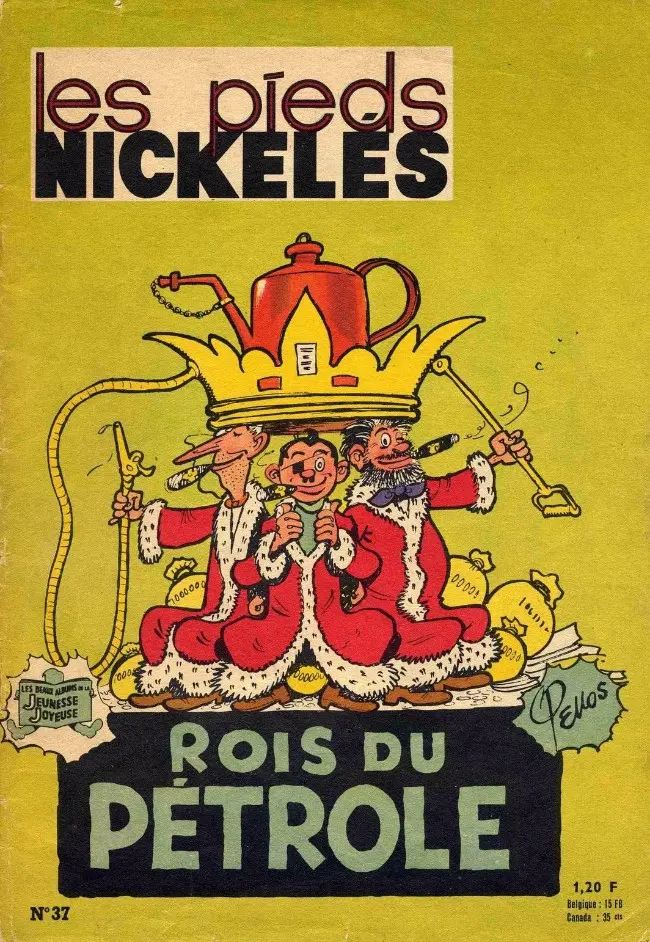 Couverture de l'album Les Pieds Nickelés Tome 37 Les Pieds Nickelés rois du pétrole