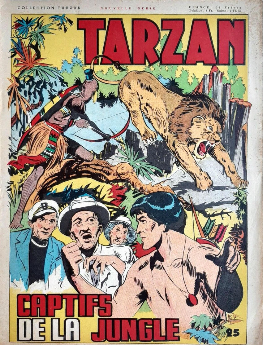 Couverture de l'album Tarzan (collection Tarzan) 25 Captifs de la jungle