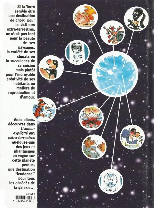 Verso de l'album L'Amour expliqué aux extra-terrestres