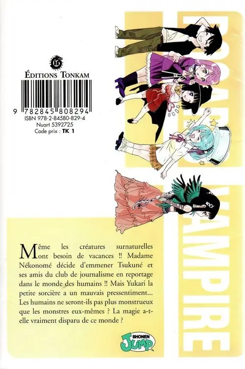 Verso de l'album Rosario + Vampire Tome 4 La colline aux sorcières
