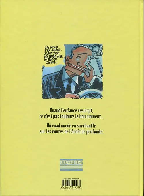 Verso de l'album Sortie de route