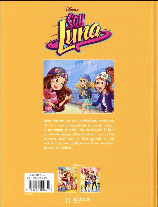 Verso de l'album Soy Luna Tome 3 Le rythme dans la peau