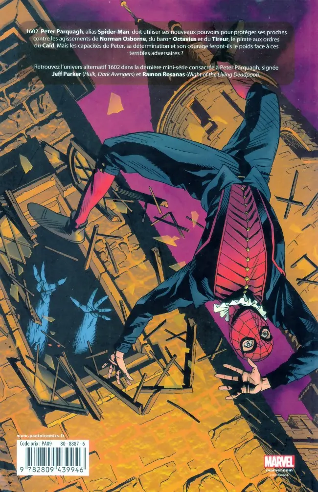 Verso de l'album Spider-Man 1602