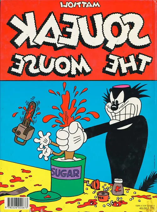 Verso de l'album Squeak The Mouse Tome 1