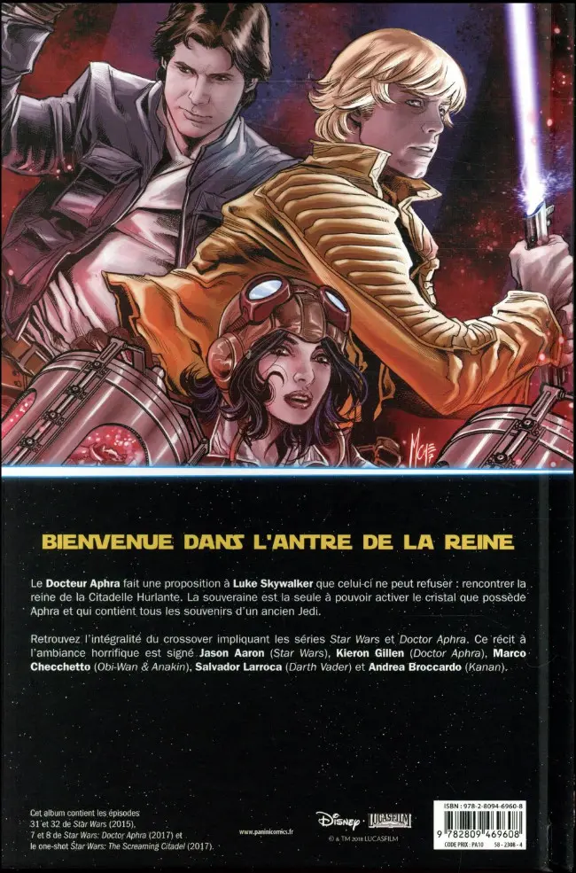 Verso de l'album Star Wars - La Citadelle hurlante