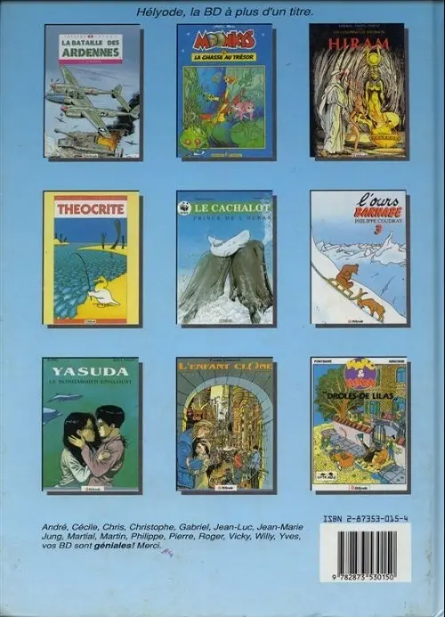 Verso de l'album Sylvie Les bavures de Cupidon
