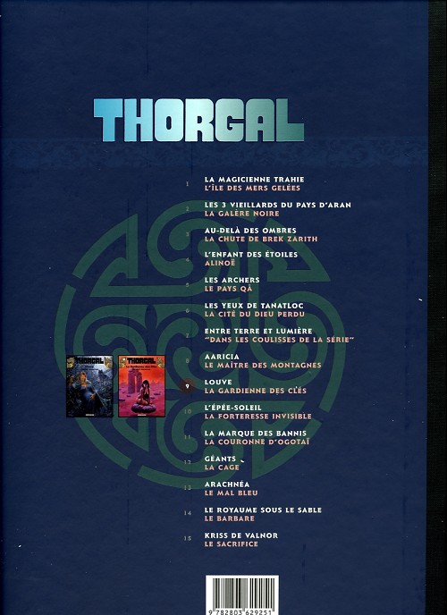 Verso de l'album Thorgal Tome 9 Louve / La gardienne des clés