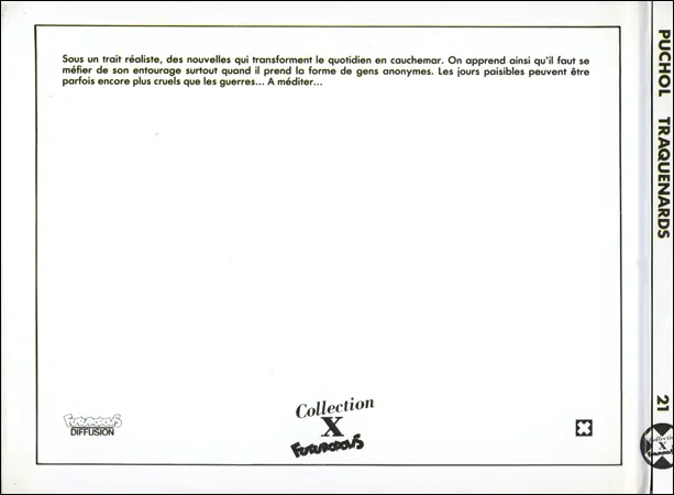 Verso de l'album Traquenards