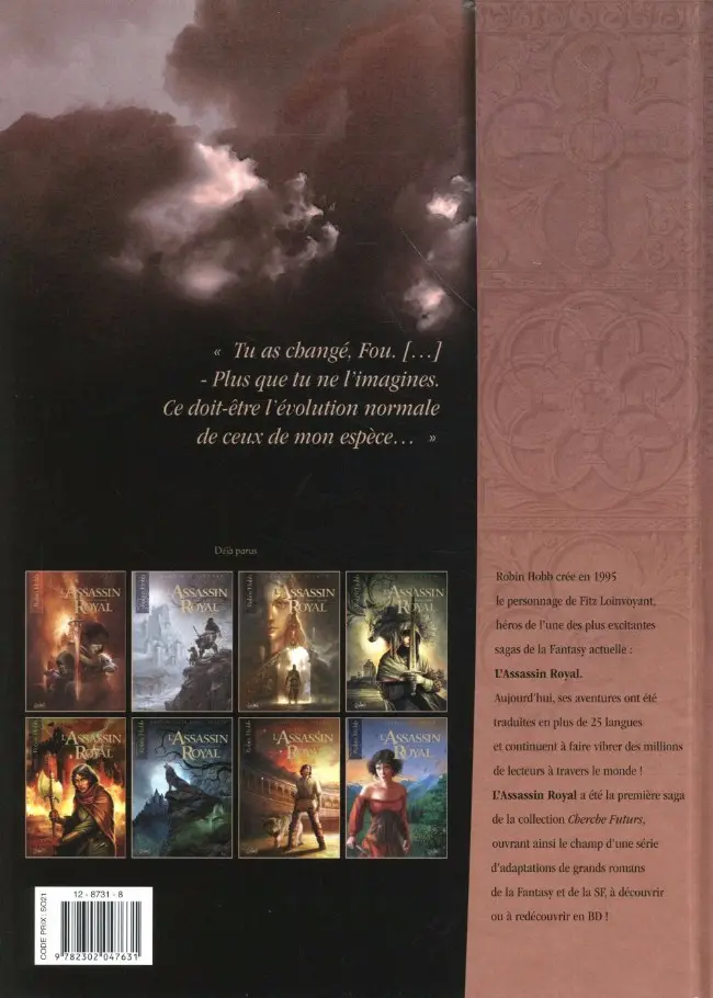 Verso de l'album L'Assassin Royal Tome 9 Retrouvailles