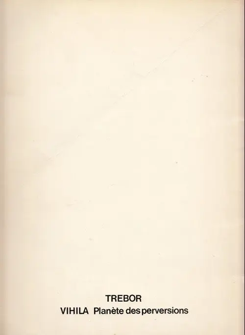Verso de l'album Vihila Tome 1 Planète des perversions (1ère partie)