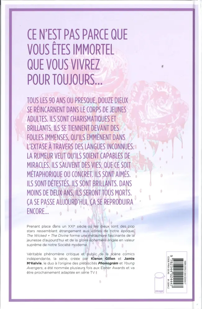 Verso de l'album The Wicked + The Divine Tome 4 Crescendo