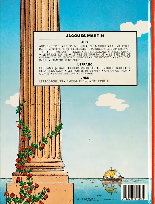 Verso de l'album Alix Tome 6 Les légions perdues