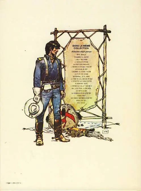 Verso de l'album Blueberry Tome 5 La piste des Navajos