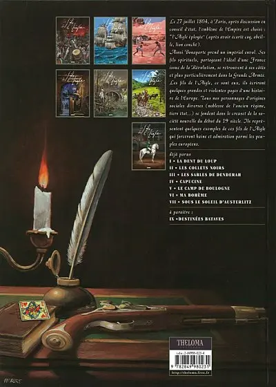 Verso de l'album Les Fils de l'aigle Tome 8 Vienne à feu et à cœur