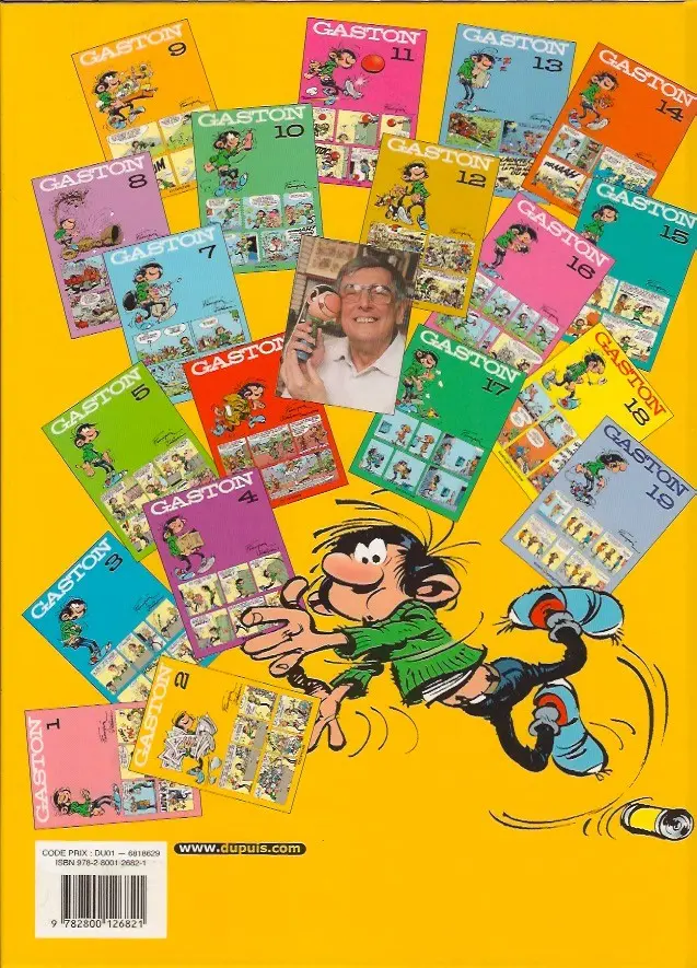 Verso de l'album Gaston Tome 2 Édition spéciale 40e anniversaire