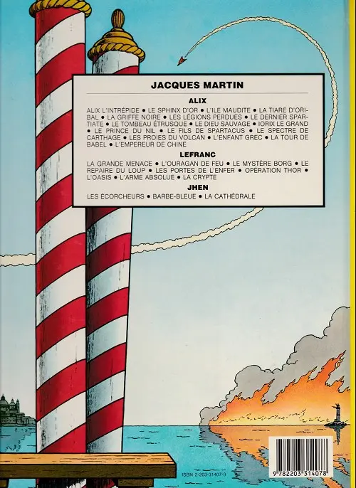 Verso de l'album Lefranc Tome 7 L'oasis