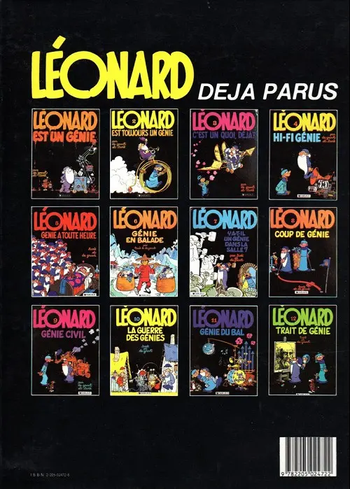 Verso de l'album Léonard Tome 9 Génie civil