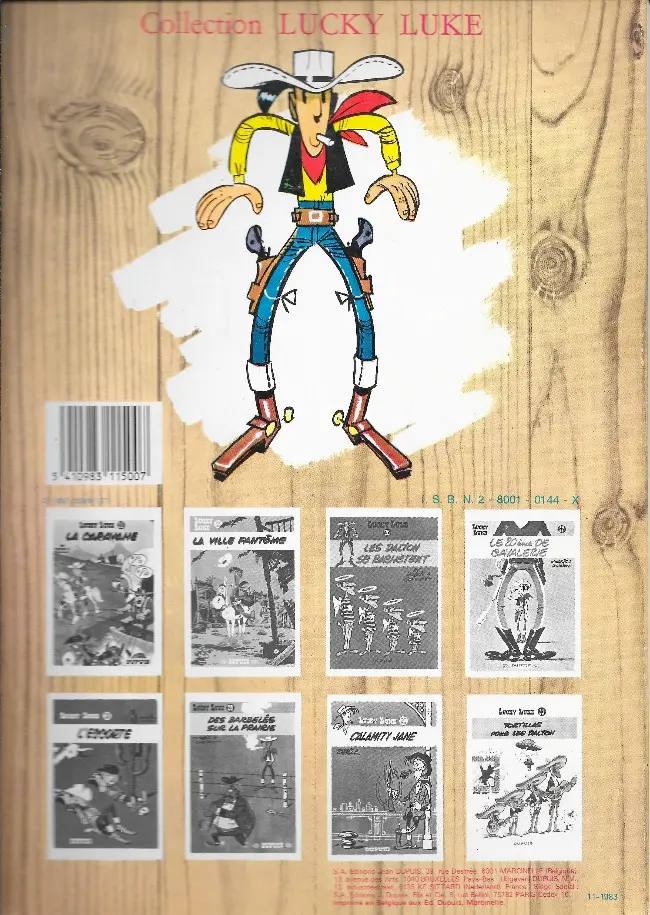 Verso de l'album Lucky Luke Tome 5 Lucky luke contre Pat Poker