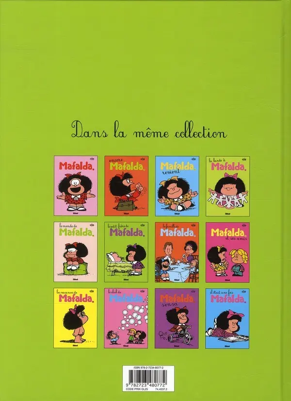 Verso de l'album Mafalda Tome 6 Le petit frère de Mafalda
