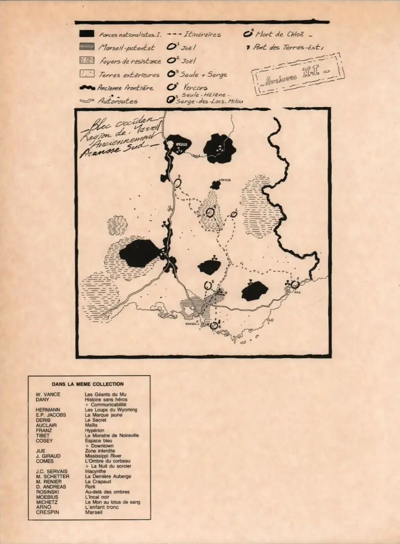 Verso de l'album Marseil