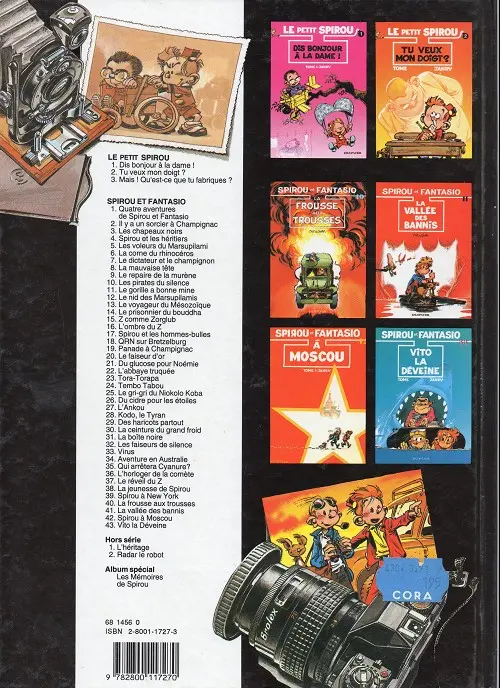 Verso de l'album Le Petit Spirou Tome 1 Dis bonjour à la dame !