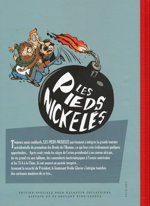 Verso de l'album Les Pieds Nickelés vus par… Les pieds nickelés vus par malka, ptiluc et luz