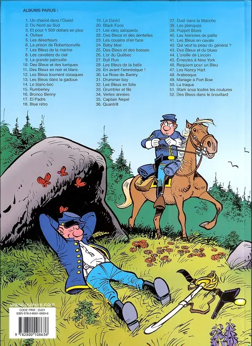 Verso de l'album Les Tuniques Bleues Tome 6 La prison de Robertsonville