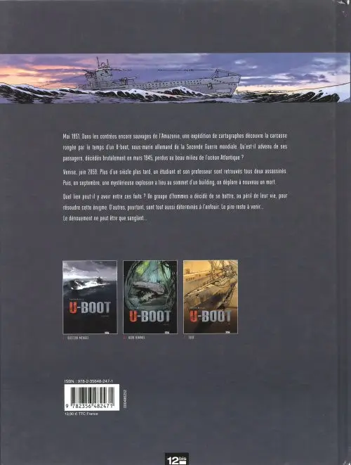 Verso de l'album U-Boot Tome 1 Docteur Mengel