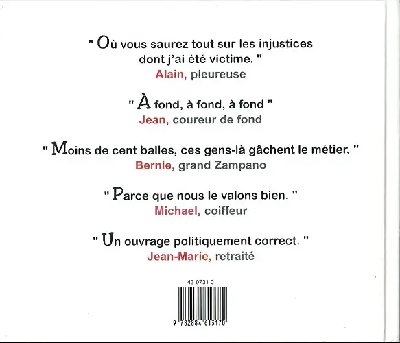 Verso de l'album de A à Z La F1 illustrée de A à Z