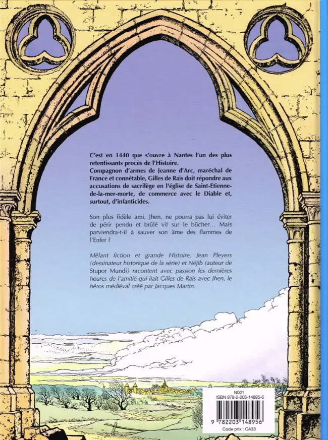 Verso de l'album Jhen Tome 17 Le procès de Gilles de Rais