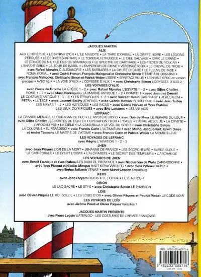Verso de l'album Lefranc Tome 19 Londres en péril