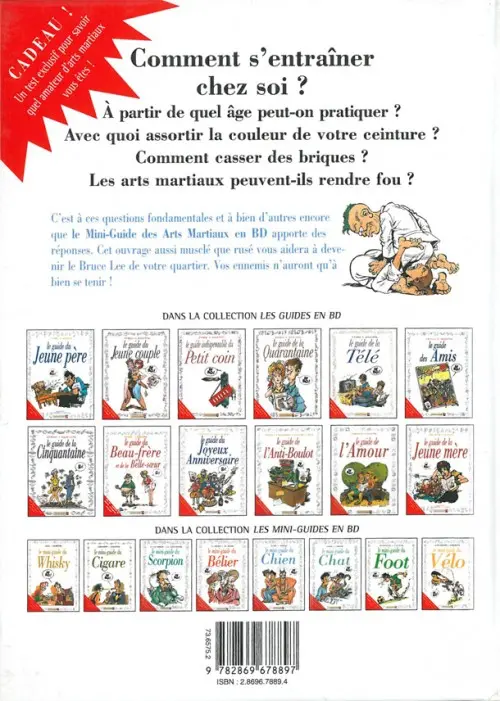 Verso de l'album Le Mini-guide ... Tome 24 Le mini-guide des Arts Martiaux