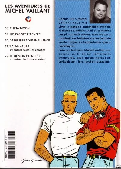 Verso de l'album Michel Vaillant La Collection Tome 68 China Moon