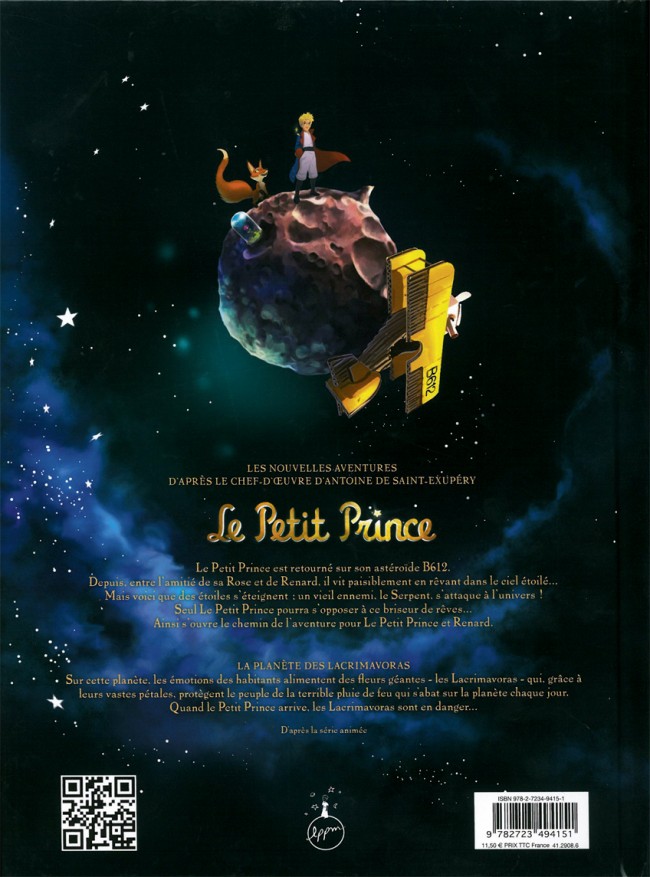 Verso de l'album Le Petit Prince - Les Nouvelles Aventures Tome 13 La Planète des Lacrimavoras