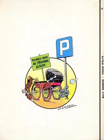 Verso de l'album Billy Bonbon Tome 2 Billy Bonbon tireur d'élite
