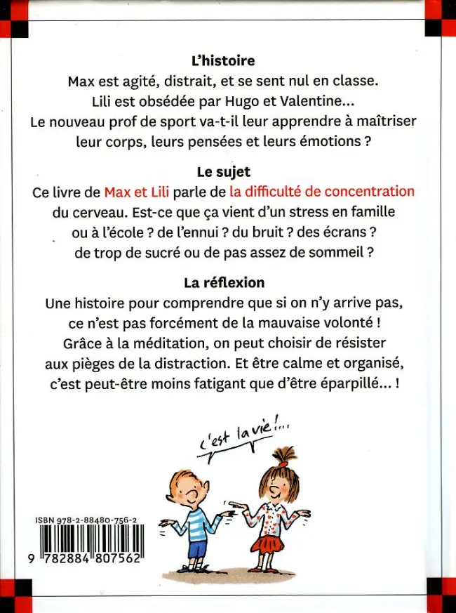 Verso de l'album Ainsi va la vie Tome 115 Max et Lili ont du mal à se concentrer