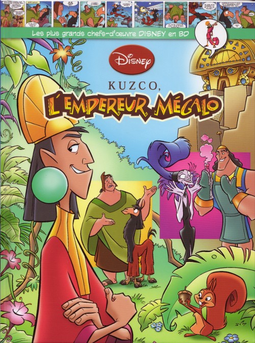 Verso de l'album Les plus grands chefs-d'œuvre Disney en BD Tome 43 Kuzko, l'empreur mégalo