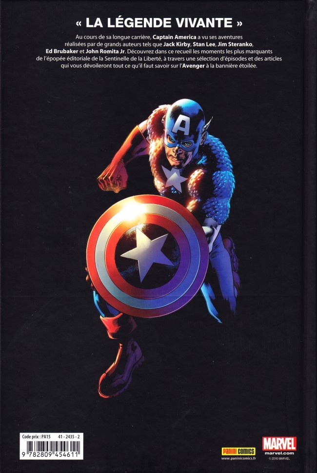 Verso de l'album Je suis Captain America