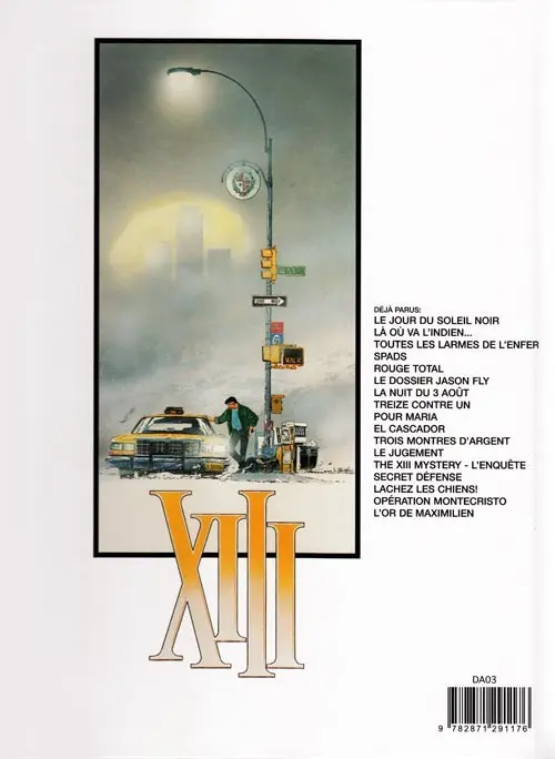 Verso de l'album XIII Tome 12 Le jugement