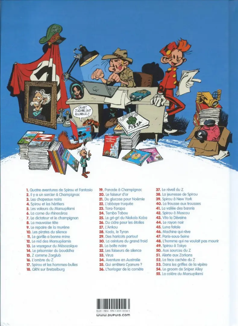 Verso de l'album Spirou et Fantasio Tome 2 Il y a un sorcier à Champignac