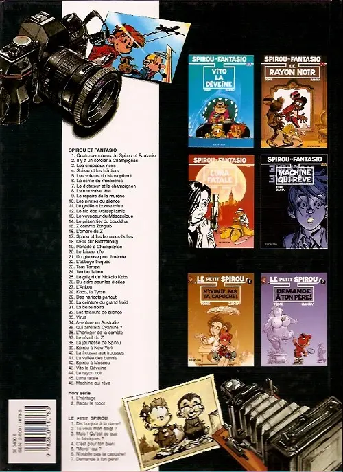 Verso de l'album Spirou et Fantasio Tome 34 Aventure en Australie