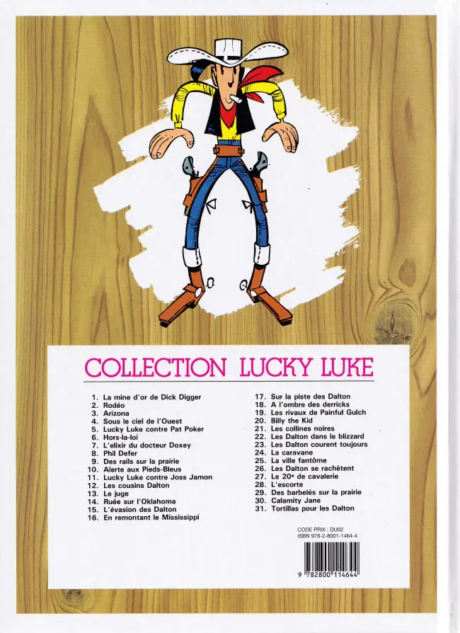 Verso de l'album Lucky Luke Tome 24 La caravane