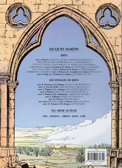 Verso de l'album Jhen Tome 13 L'ombre des Cathares