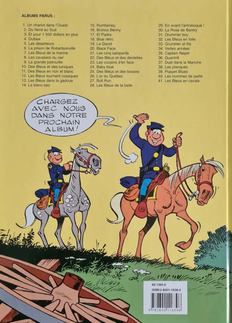 Verso de l'album Les Tuniques Bleues Tome 29 En avant l'amnésique !