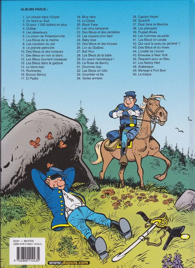 Verso de l'album Les Tuniques Bleues Tome 24 Baby blue